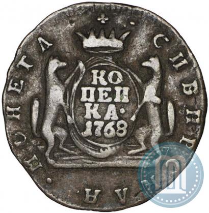Picture 1 kopeck 1768 year КМ 