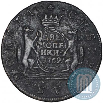 Picture 2 kopecks 1769 year КМ 