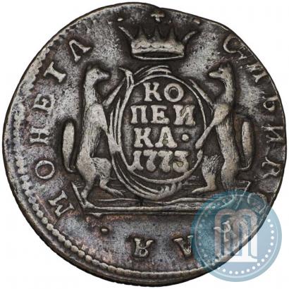 Фото 1 копейка 1773 года КМ 