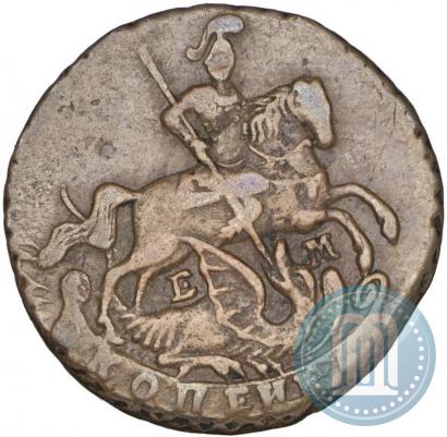 Picture 1 kopeck 1790 year ЕМ 