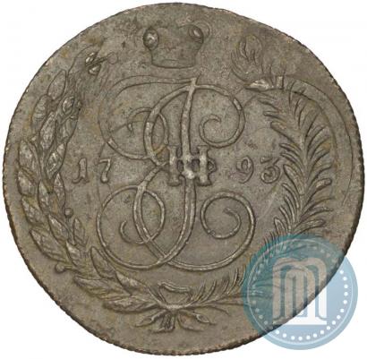 Фото 5 копеек 1793 года ЕМ "Павловский перечекан"