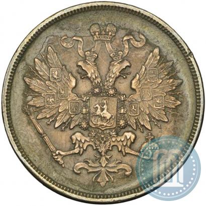 Picture 2 kopecks 1861 year ВМ 