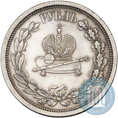 Picture 1 rouble 1883 year ЛШ "On the Coronation of Emperor Alexander III"