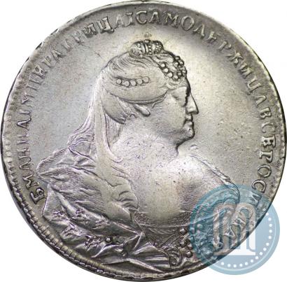 Фото 1 рубль 1740 года  "Московский тип"