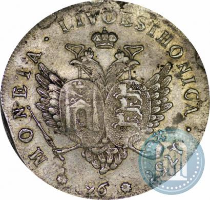 Picture 96 kopecks 1757 year  "For Livonia"
