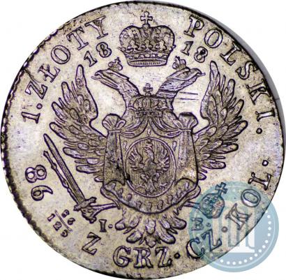 Picture 1 złoty 1818 year IB 