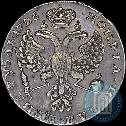 Picture 1 rouble 1726 year  "Moscow type, portrait turned to the left"
