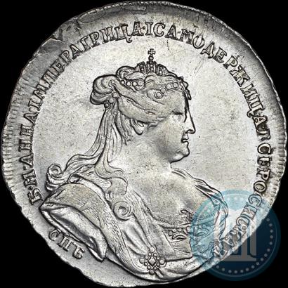 Picture Poltina 1738 year СПБ "Petersburg type"