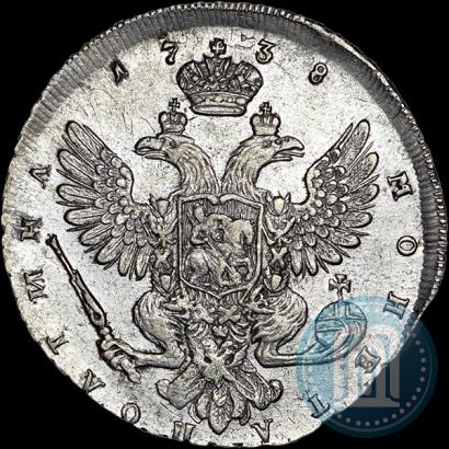 Picture Poltina 1738 year СПБ "Petersburg type"