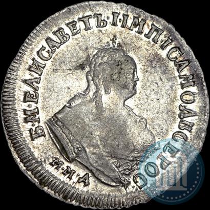 Фото Полуполтинник 1750 года ММД 