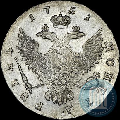 Фото 1 рубль 1751 года ММД 