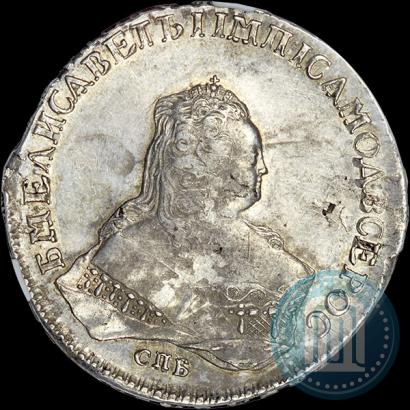 Фото 1 рубль 1753 года СПБ-IМ 