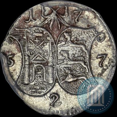 Фото 2 копейки 1757 года  "Ливонез"