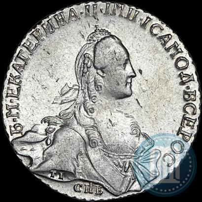 Picture 1 rouble 1766 year СПБ-АШ-Т.I. 