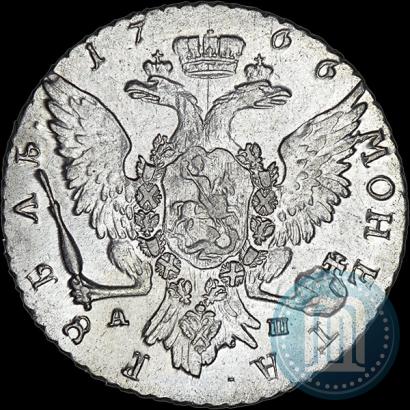 Picture 1 rouble 1766 year СПБ-АШ-Т.I. 