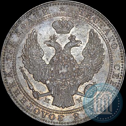 Picture 3/4 roubles - 5 złotych 1840 year MW 
