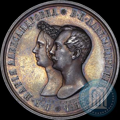 Picture 1 rouble 1841 year СПБ-НГ "In the memory of the wedding of the crown prince"