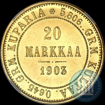 Picture 20 markkaa 1903 year L 
