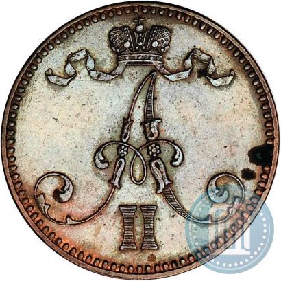Фото 5 пенни 1865 года  