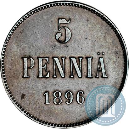 Фото 5 пенни 1896 года  
