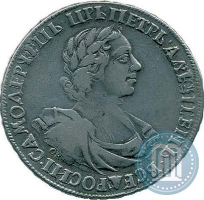Фото 1 рубль 1719 года OK-L "Портрет в латах"