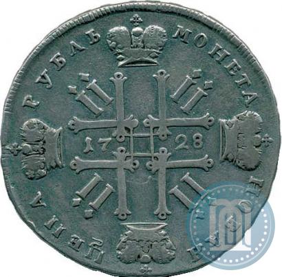 Фото 1 рубль 1728 года  "Тип 1727"