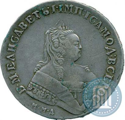 Фото 1 рубль 1749 года ММД 
