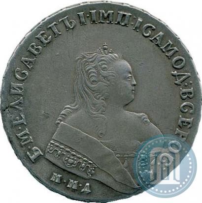 Picture 1 rouble 1752 year ММД-IШ 