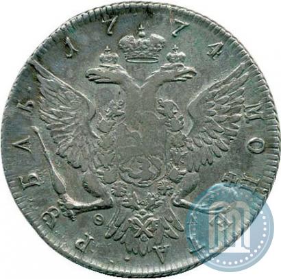 Picture 1 rouble 1774 year СПБ-ФЛ 