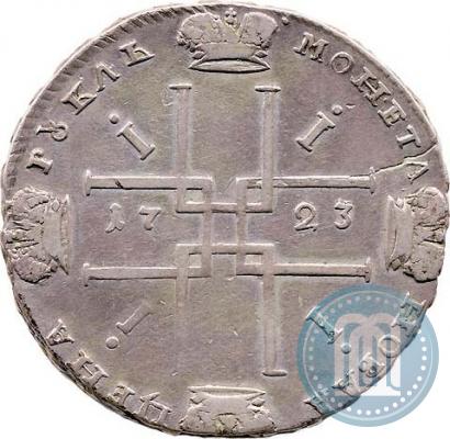 Фото 1 рубль 1723 года OK "Портрет в горностаевой мантии"