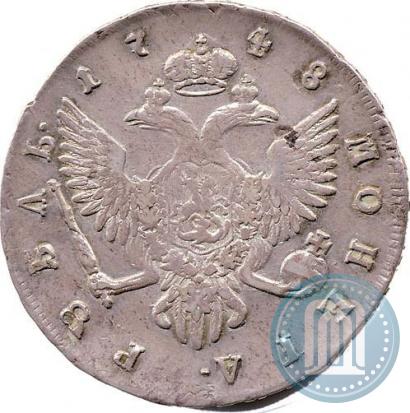 Picture 1 rouble 1748 year СПБ 