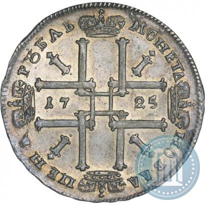 Picture 1 rouble 1725 year OK "Portrait in ancient armour"