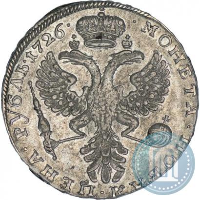 Picture 1 rouble 1726 year  "Moscow type, portrait turned to the left"