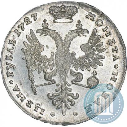 Picture 1 rouble 1727 year  "Moscow type, portrait turned to the right"