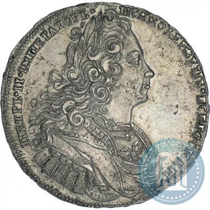 Фото 1 рубль 1727 года  "Московский тип"