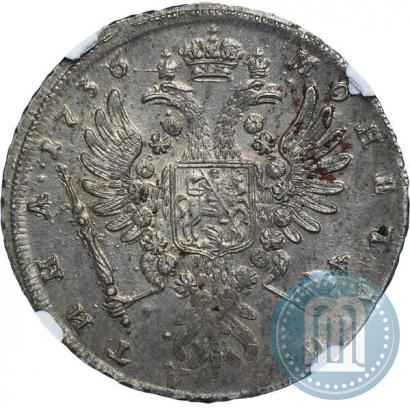 Фото Полтина 1736 года  