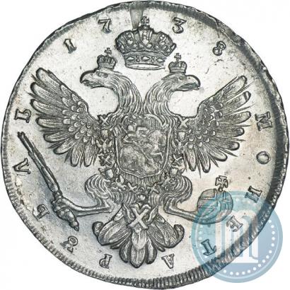 Picture 1 rouble 1738 year СПБ "Petersburg type"