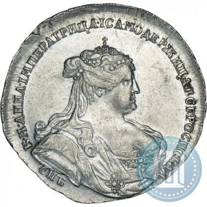 Picture Poltina 1738 year СПБ "Petersburg type"
