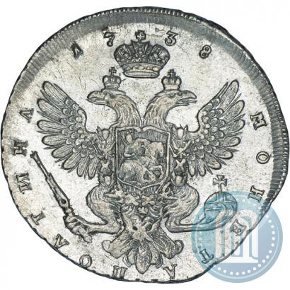 Picture Poltina 1738 year СПБ "Petersburg type"