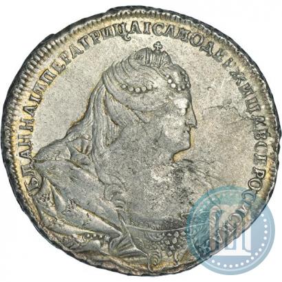 Фото 1 рубль 1739 года  "Московский тип"