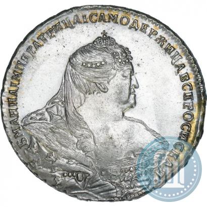 Фото 1 рубль 1740 года  "Московский тип"