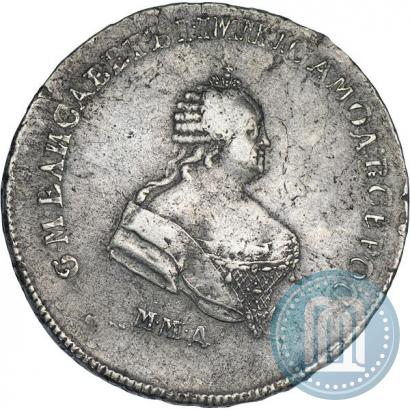 Фото Полтина 1744 года ММД 