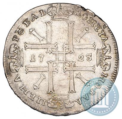 Фото 1 рубль 1725 года OK "Портрет в античных доспехах"