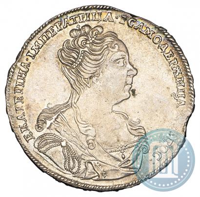 Picture 1 rouble 1726 year  "Moscow type, portrait turned to the right"