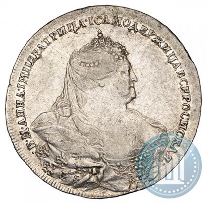 Picture 1 rouble 1737 year  "Moscow type"