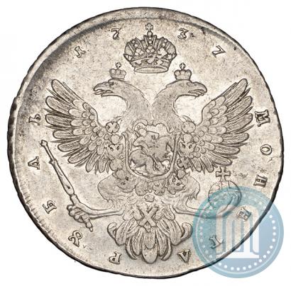 Picture 1 rouble 1737 year  "Moscow type"