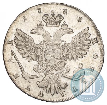 Picture 1 rouble 1738 year СПБ "Petersburg type"