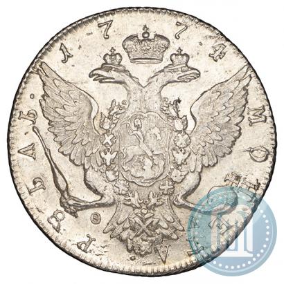 Picture 1 rouble 1774 year СПБ-ФЛ 