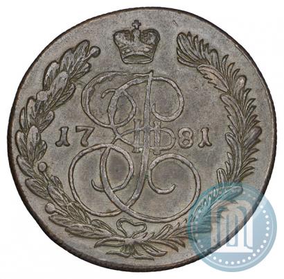 Фото 5 копеек 1781 года КМ 