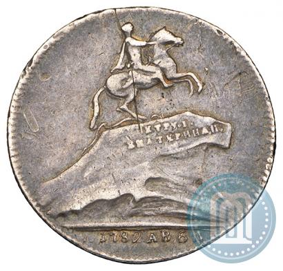 Picture Token Coin 1782 year  "Monument to Peter the Great in Saint-Petersburg"